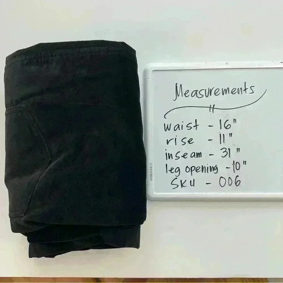 Rafaella Velvet Trouser‎ Dress Pants Womens 12 Black Chino Mid Rise Casual - Picture 10 of 12